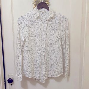 Polka dot button up shirt
